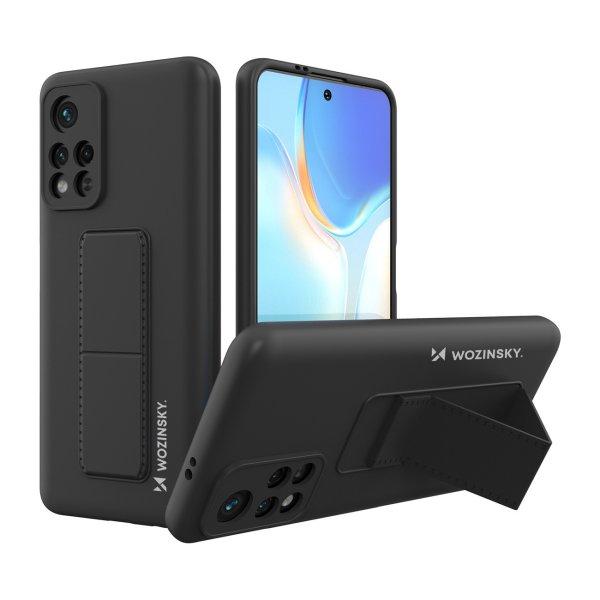 Wozinsky Kickstand Case Szilikon állvány tok Szilikon állvány tok Xiaomi
Redmi Note 11S / Note 11 fekete