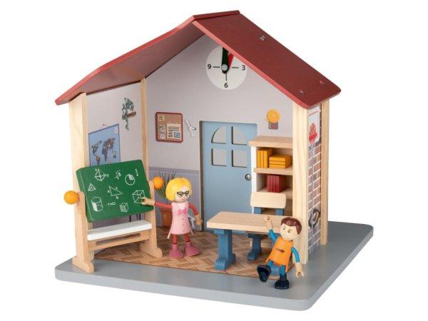 PlayTive School Classroom Set Iskolai Osztályterem 29 x 28 x 29 cm,
játékkészlet fából, 11 db kiegészítővel