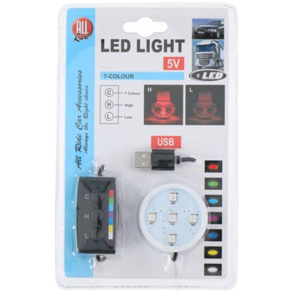 USB-s illatosító megvilágító LED lámpa 12/24V RGB