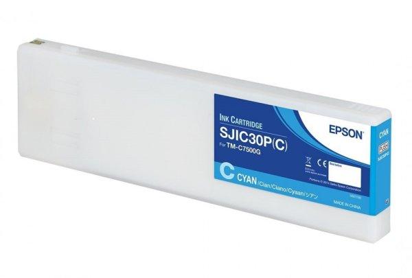 EPSON SJIC30P(C) C7500g EREDETI tintapatron CIÁN 294,3ml