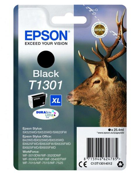 EPSON T1301 (Bk) EREDETI tintapatron (≈800oldal)