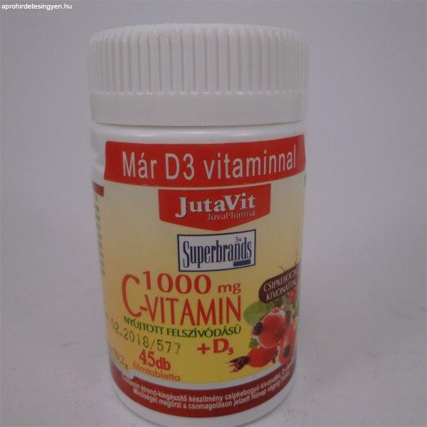 Jutavit c-vitamin 1000 mg+d3+csipkebogyó kivonattal 45 db