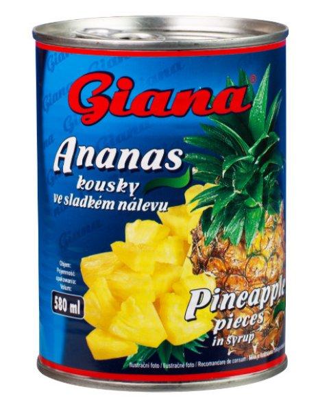 GIANA ANANÁSZ DARABOK 580ML