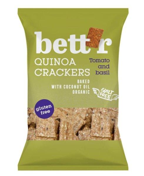 Bettr bio vegán gluténmentes quinoa kréker bazsalikom&paradicsom 100 g