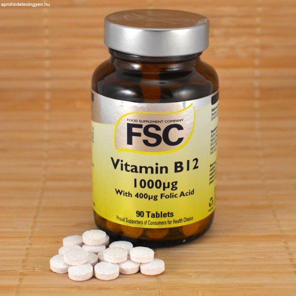 FSC b12 vitamin tabletta 1000mg 90 db