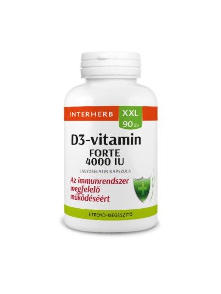 INTERHERB XXL D3-VIT.FORTE 4000IU KAPSZ.