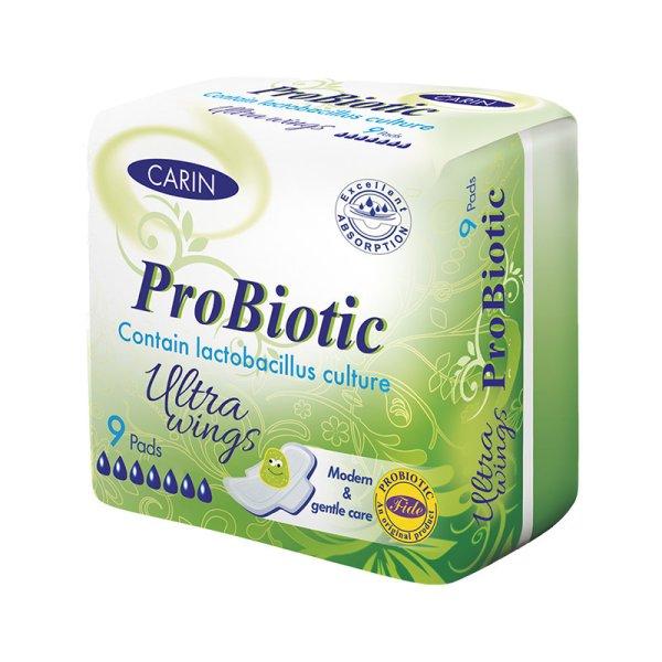 Carin probiotic ultravékony szárnyas intimbetét 9 db