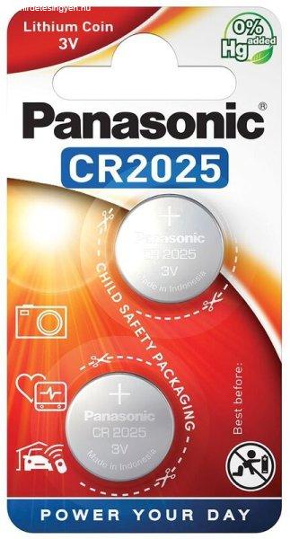 Panasonic CR2025L/2BP lítium gombelem (2 db / bliszter)