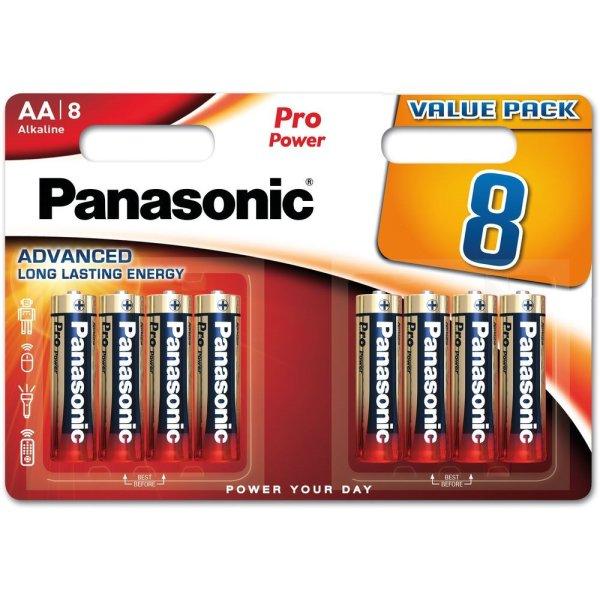 Panasonic Pro Power AA ceruza 1.5V szupertartós alkáli elemcsomag LR6PPG-8BW