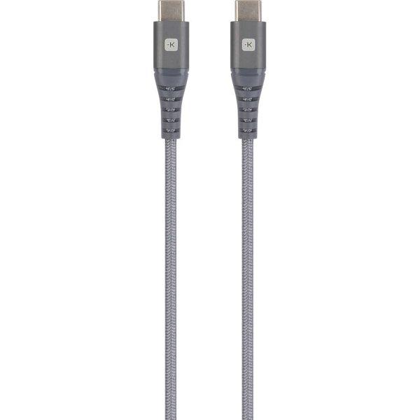 SKROSS Steel Line szinkronkábel USB-C és USB-C csatlakozóval - 120 cm