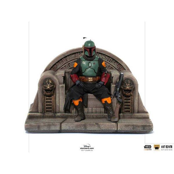 Szobor Boba Fett on Throne The Mandalorian (Star Wars)