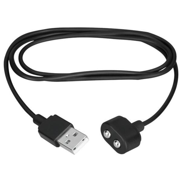 / Satisfyer - mágneses USB töltőkábel (fekete)