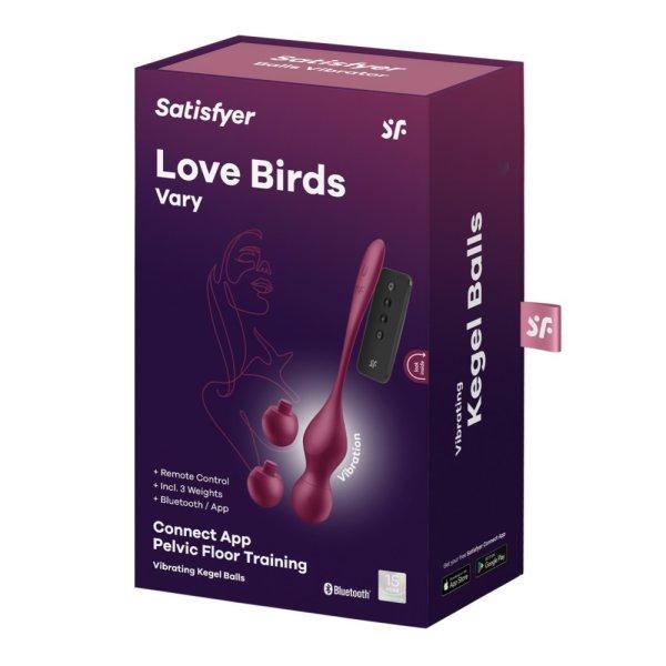 Love Birds Vary Connect App wine red