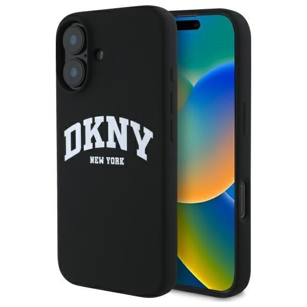 DKNY DKHMP16SSNYACH Silicone White Printed Logo MagSafe-kompatibilis keménytok
iPhone 16 - fekete