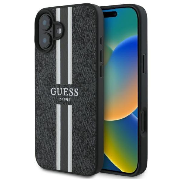 Guess GUHMP16SP4RPSK 4G Printed Stripes MagSafe-kompatibilis keménytok iPhone
16 - fekete