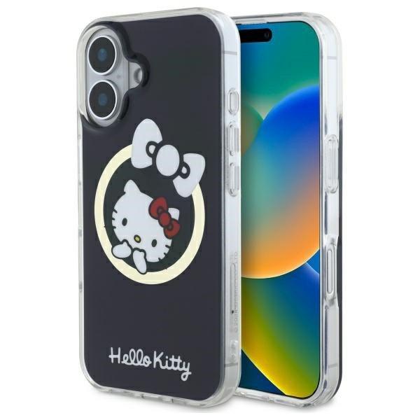 Hello Kitty HKHMP16SHFLBK IML Fun Bow MagSafe-kompatibilis keménytok iPhone 16
- fekete