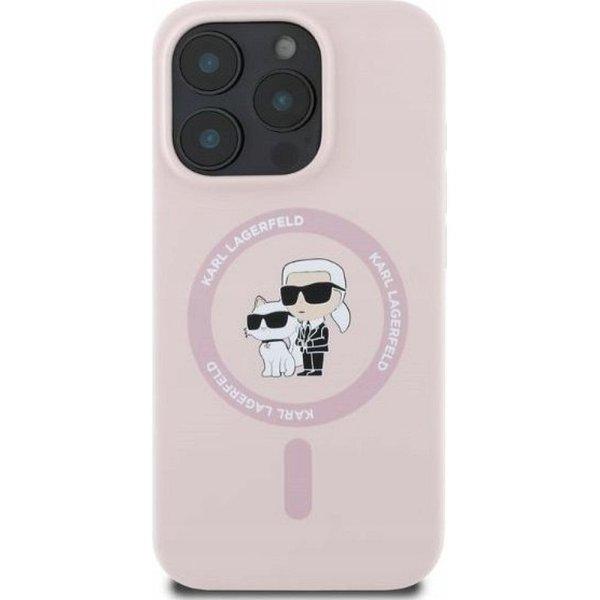 Karl Lagerfeld KLHMP16SSCMKCRHP Silicone KC Body Ring MagSafe-kompatibilis tok
iPhone 16 - halvány rózsaszín