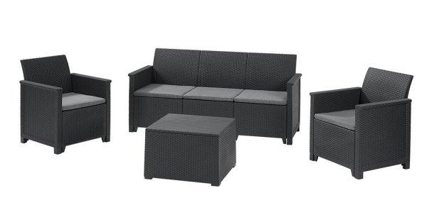 Emma 3 seaters sofa  szett - grafit