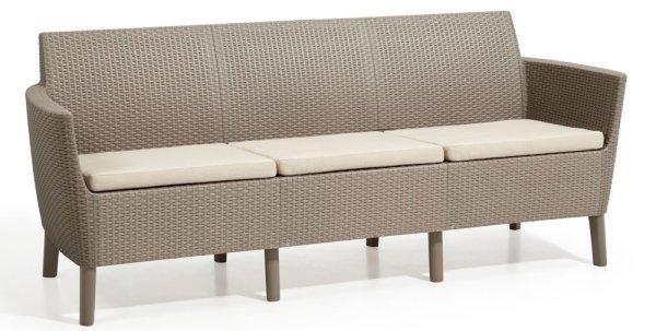 Salema 3 seater sofa - cappuccino