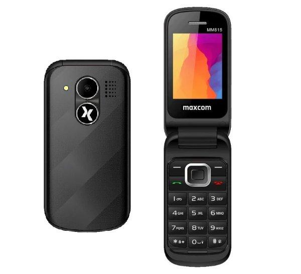 Maxcom MM815 kártyafüggetlen mobiltelefon nagy gombokkal, vészhívóval,
fekete (magyar nyelvű menüvel)