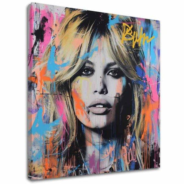 Festmény Brigitte Bardot - Beauty captured on canvas | 100% eredeti otthon
festett akril festmény