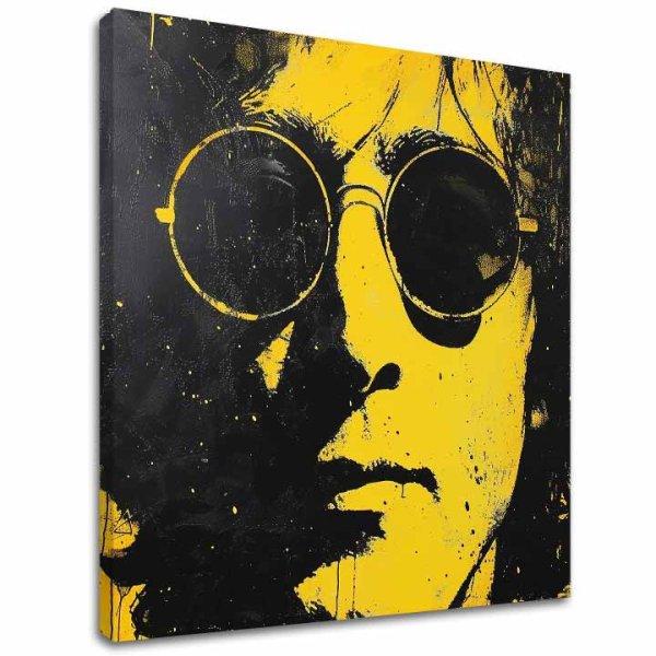 Kép JOHN LENNON - A valóság sárga tükörképe | 100% eredeti akril festett
kép