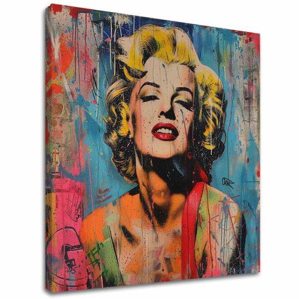 Kép MARILYN MONROE - Lázadó színekben | 100% eredeti akril festett kép