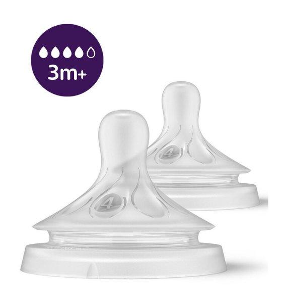 Philips AVENT SCY964/02 Natural Response etetőcumi 4 közepes átfolyás 3hó+,
2 db