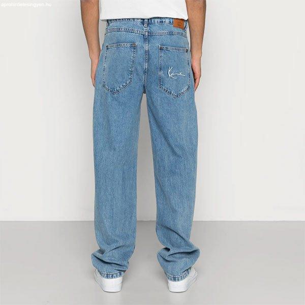 Nadrág Karl Kani Small Signature Baggy Five Pocket Deni rinse blue