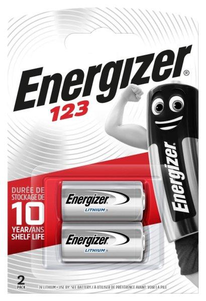 Energizer CR123 lithium elem 3V bl/2