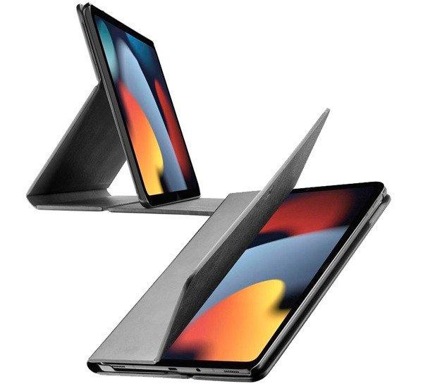 CELLULARLINE FOLIO tok álló, bőr hatású (FLIP, oldalra nyíló, TRIFOLD,
asztali tartó) FEKETE Apple IPAD mini 6 (2021)