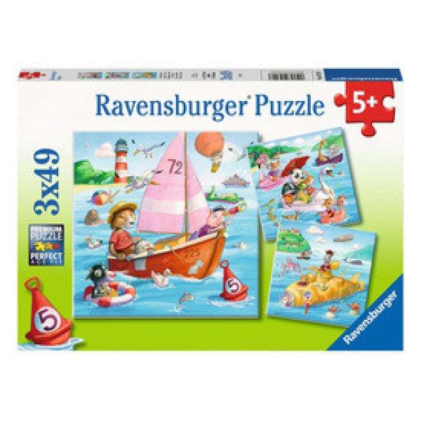 Ravensburger Puzzle 3x49 db - Vízen