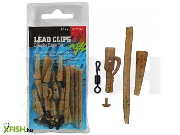 Giants Fishing Ólom klipsz szerelék szett Lead Clips Complet Camo Set