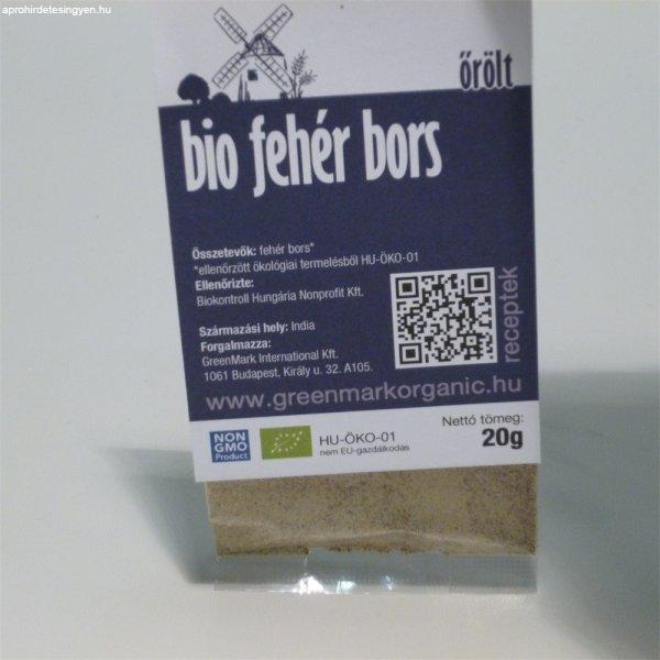 Greenmark bio fehér bors őrölt 20 g