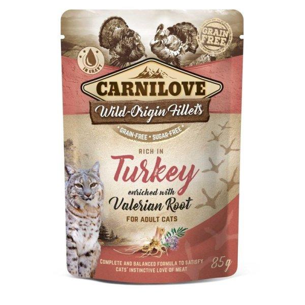 Carnilove Cat tasakos Turkey with Valerian - Pulyka macskagyökérrel 85g