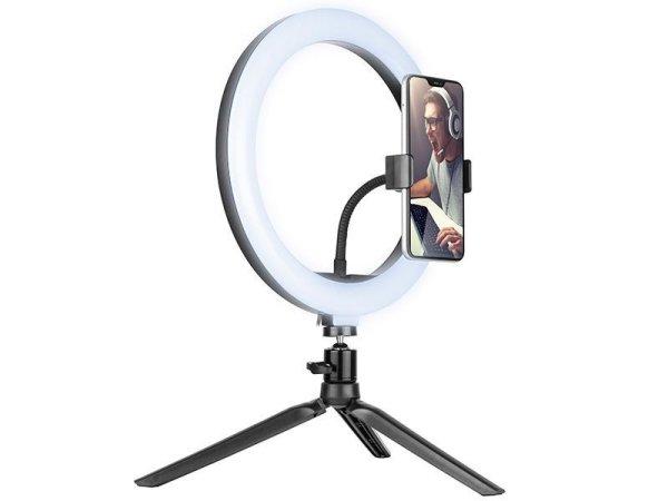 Tracer LED Ring Lamp with Mini Tripod Black