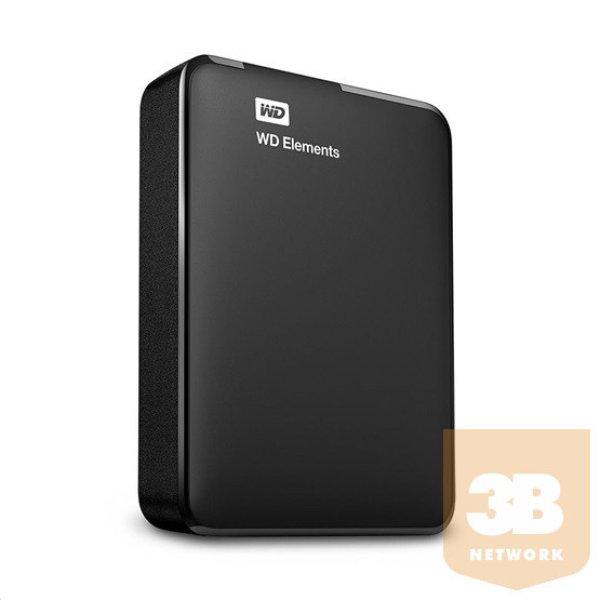 HDD EXT 2,5" WD Elements 4TB USB3.0 - Fekete - WDBU6Y0040BBK-WESN