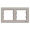 Schneider EPH5800269 ASFORA vzszintes bronz kettes keret
