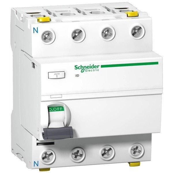 Schneider A9Z21463 analóg 3P+N 63A 30mA A-típus 10kA Acti9 iID
áram-védőkapcsoló