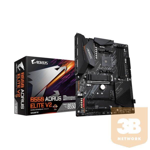 Gigabyte Alaplap - AMD B550 AORUS ELITE V2 AM4 (B450, 4xDDR4 3200MHz, 2xPCI-E,
RAID, 6xSATA3, M.2, 6xUSB2.0, 8xUSB3.1)