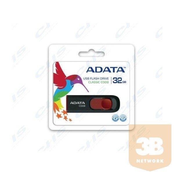 ADATA Pendrive 32GB, C008, Fekete