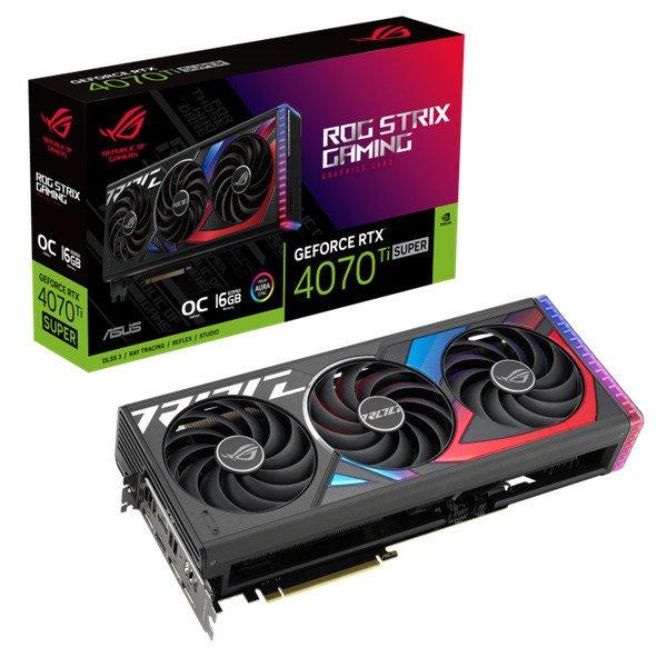 Asus Videokártya - nVidia ROG-STRIX-RTX4070TIS-O16G-GAMING (16384MB, GDDR6X,
2700/21000 Mhz, 256bit, 2xHDMI, 3xDP)