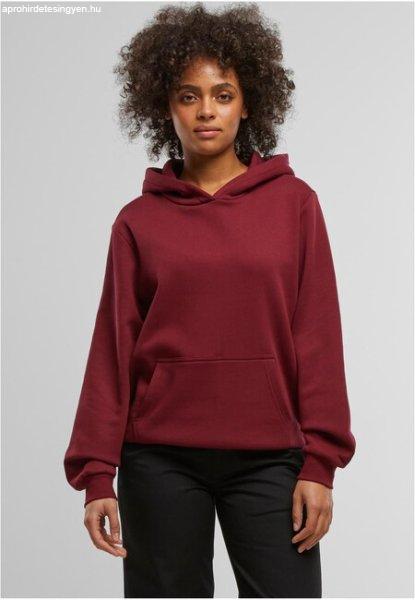 Urban Classics Ladies Organic Loose Brushed Fleece Hoody burgundy