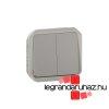 Legrand Plexo 55 ketts vltkapcsol 10A, szrke, Legrand 0