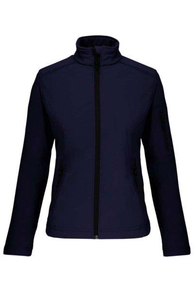 Női 3 rétegű softshell dzseki, Kariban KA400, Navy-L