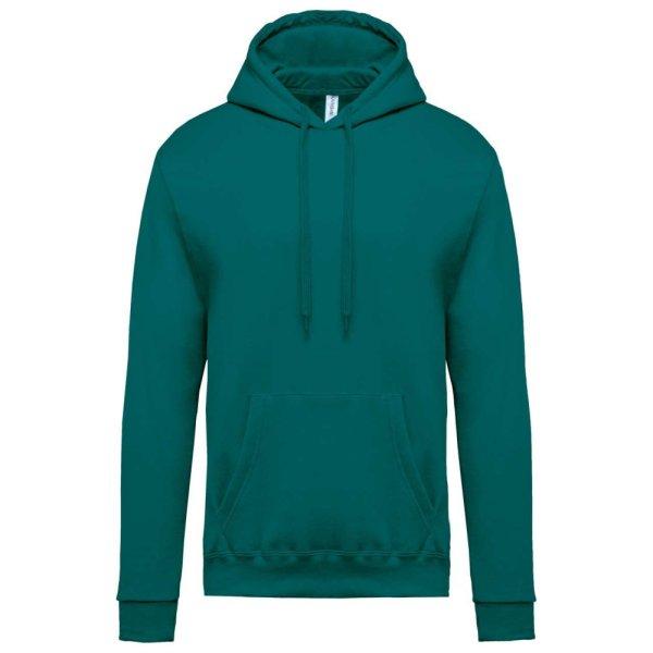 Férfi kapucnis pulóver, Kariban KA476, Emerald Green-3XL