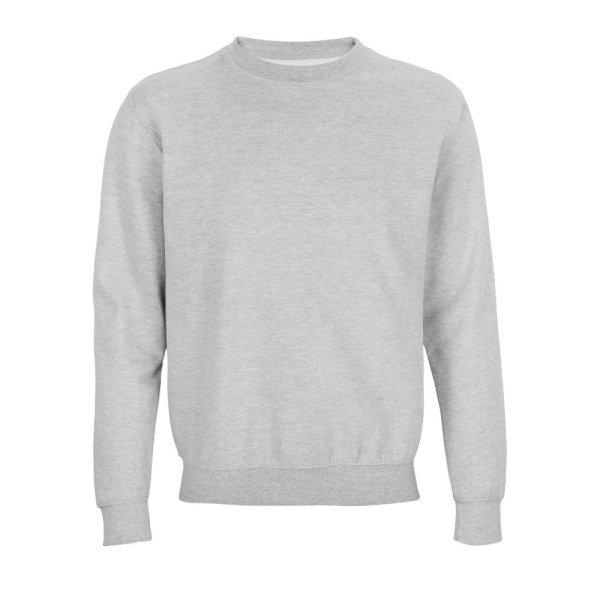 Uniszex környakas pulóver, SOL'S SO03814, Grey Melange-XL