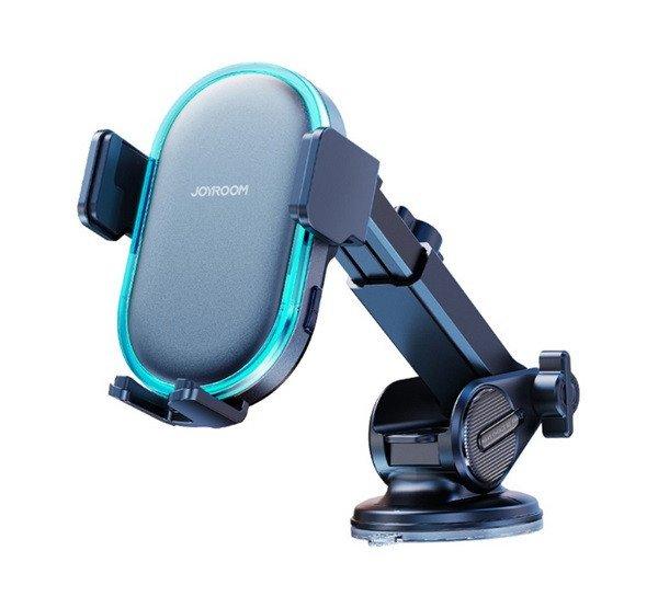 JOYROOM autós tartó (műszerfalra, tapadókorongos, automata, 15W, wireless,
6.8" méret) FEKETE