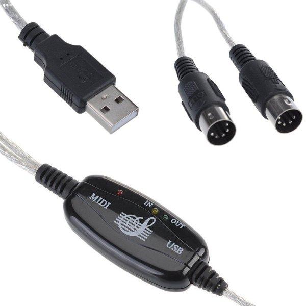 USB MIDI kábel USB MIDI adapter