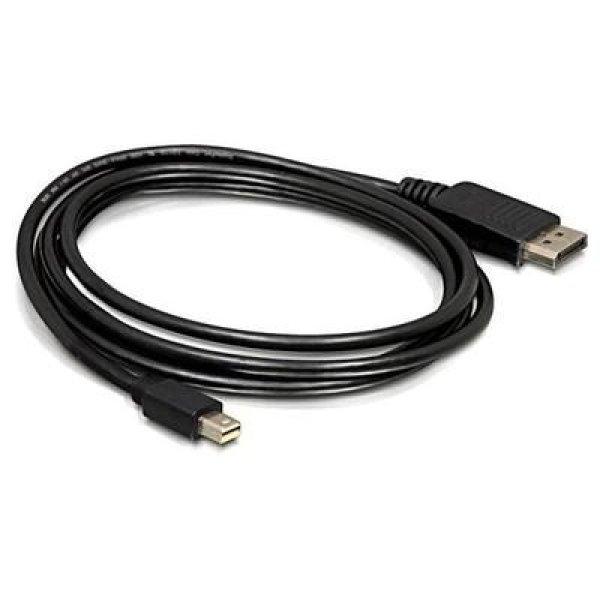 DELOCK kábel Mini DisplayPort 1.2 male > DisplayPort male 4K 60Hz 2m